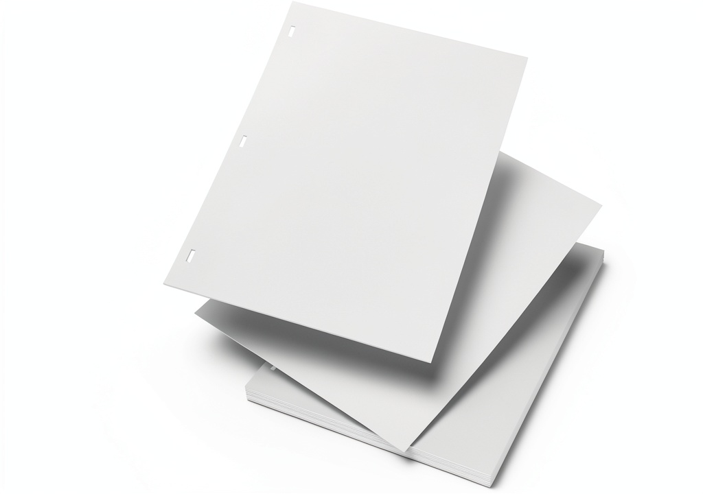 White Ledger Sheets 11x8.5 inch
