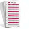Ndsox Budgeting Sheets Pink A6 Paper-0
