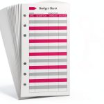 Ndsox Budgeting Sheets Pink A6 Paper-0