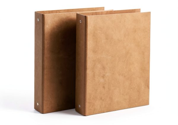 Performore Natural Chipboard Kraft Binder for Office-3