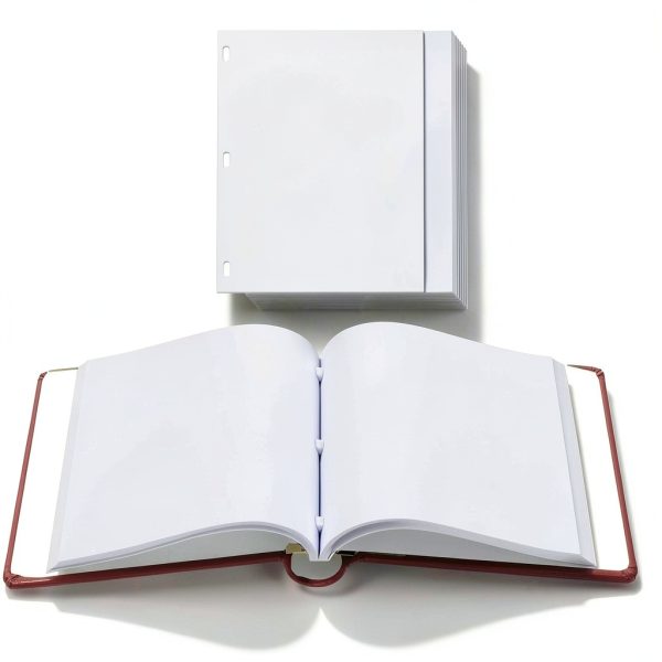 Ring Binder Depot White Ledger Sheets 11x8.5 inch-1