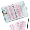 Ndsox Budgeting Sheets Pink A6 Paper-4