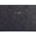 STAPLES Blue Marble Ledger Binder Office Product-0
