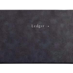 STAPLES Blue Marble Ledger Binder Office Product-0