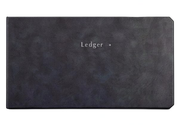 STAPLES Blue Marble Ledger Binder Office Product-0