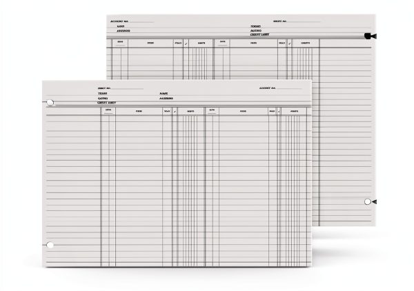 PrintEZ Green Tint Double Entry Ledger Sheets-0