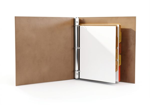 Performore Natural Chipboard Kraft Binder for Office-1