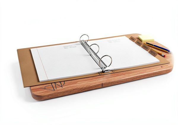 Performore Natural Chipboard Kraft Binder for Office-5