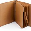 Performore Natural Chipboard Kraft Binder for Office-4