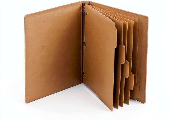 Performore Natural Chipboard Kraft Binder for Office-4