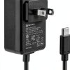 R∞RasTech 27W GaN USB-C Power Supply for Raspberry Pi 5 Black 1.3M-0