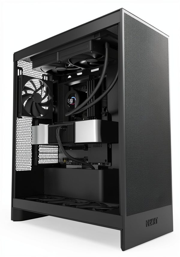 NZXT Turbine Water Cooling Pump Black 240mm Radiator High Flow Design-9