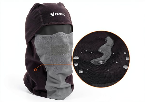 SIR-BAL-001 Water Resistant Windproof Unisex Balaclava Face Mask Black-6
