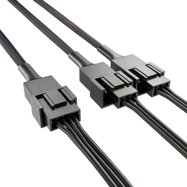 Cable Matters 4 Pin PWM Fan Splitter Cable 2 Pack Black 12 Inch-4