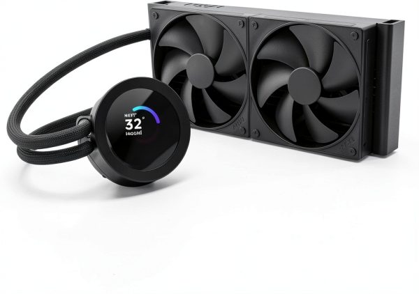 NZXT Turbine Water Cooling Pump Black 240mm Radiator High Flow Design-2