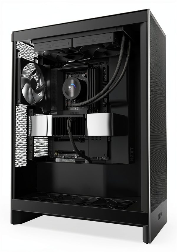 NZXT Turbine Water Cooling Pump Black 240mm Radiator High Flow Design-10