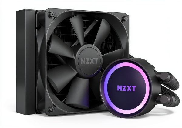 NZXT Kraken 120 Black 120mm Radiator Water Cooling Pump with RGB-0