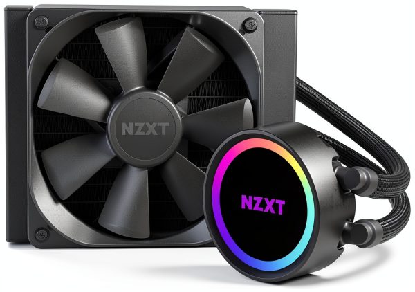 NZXT Kraken 120 Black 120mm Radiator Water Cooling Pump with RGB-1