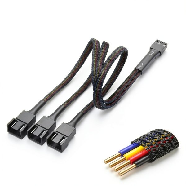 Cable Matters 4 Pin PWM Fan Splitter Cable 2 Pack Black 12 Inch-5