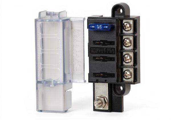 Blue Sea 5045 ATC Compact Fuse Block by K-Four Switches, 4-Circuit-0