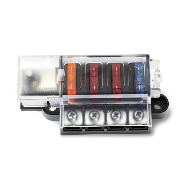 4 Circuit Fuse Block for ST Blade #5045 with Cover Fudoray Marine-5