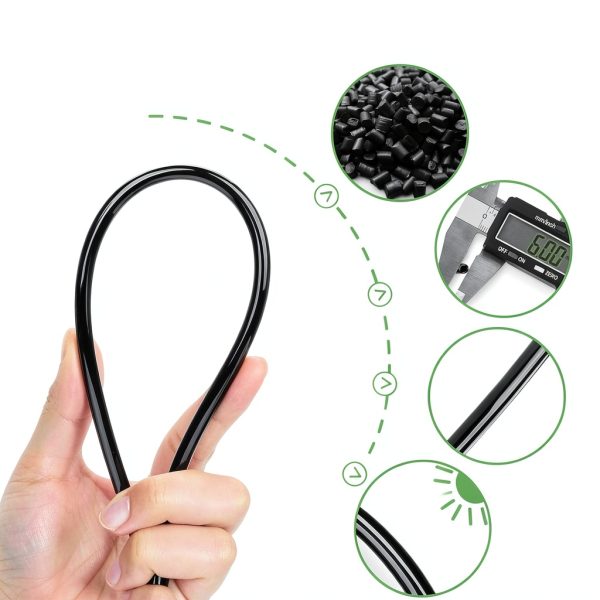 HIRALIY DIY Misting System for Outdoor Patio, 32.8FT Hose with 10-8
