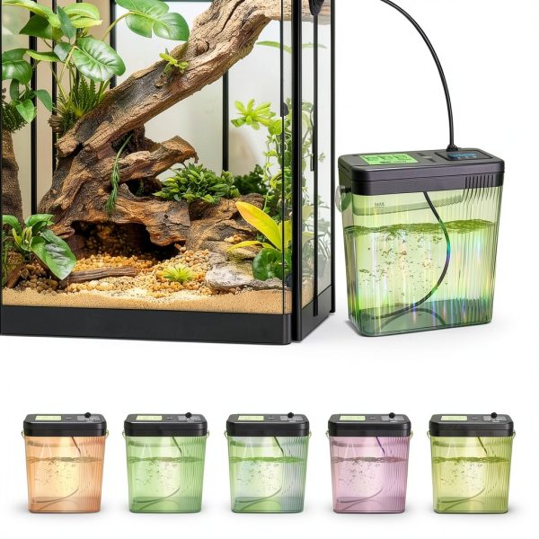 Reptile Misting System 2-Gallon with 360° Nozzles by RUNWUSHENG for-4