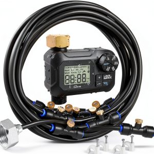 Homenote Automatic Misting Cooling System with Timer, 46FT Line and 10-0